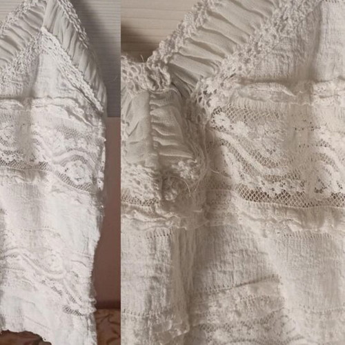 Zara Lace White Top with Thin Straps size M like new