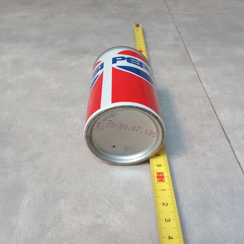 Mini Pepsi can used, collectible promotional 1980-1990