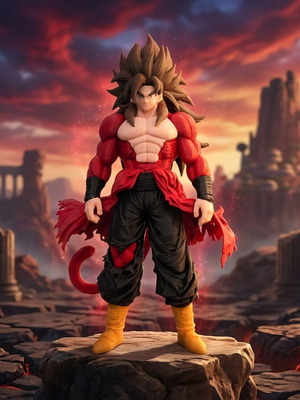 Goku SSJ4 φιγούρα σαν καινούργιο, ύψος 24 cm