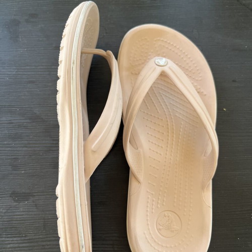 Crocs flip flops, pink-beige, size 37-38