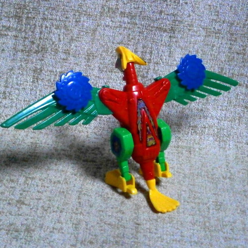 YING Bianxing vintage transformer bootleg bird robot figure, open card