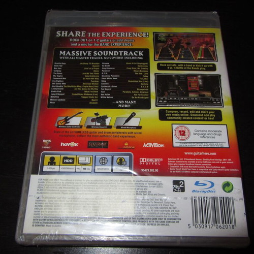 Guitar Hero World Tour Sony PS3 new sealed
