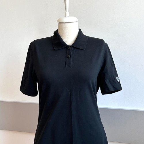 BMW Motorrad black original women's polo shirt like new, size L