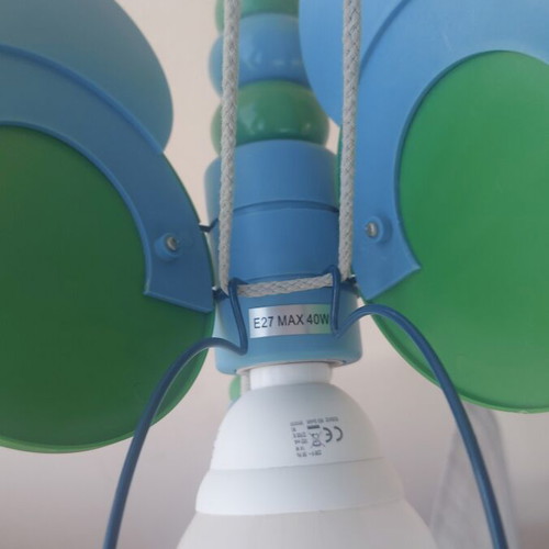Bee Ceiling Light for Children's Room like new, blue and green