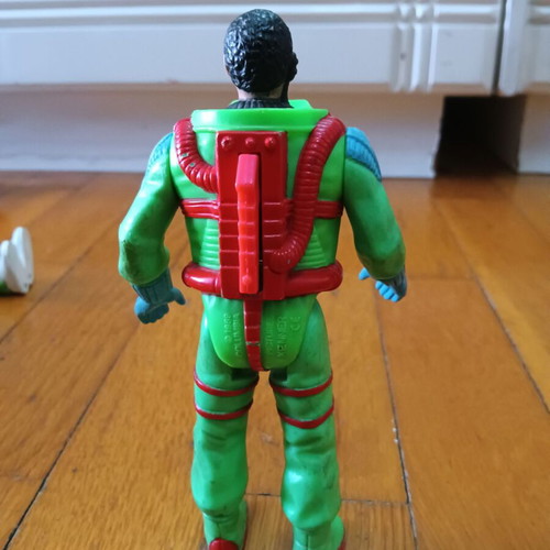 Vintage Ghostbusters Winston Zeddmore Super Fright Features figure Kenner 1989