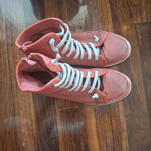 Camper canvas bootie used red size 39