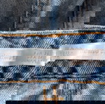  Zara Trafaluc σκισμένα μπλε τζιν σορτς με εφαρμογή ροζ και κουμπί, μέγεθος 8