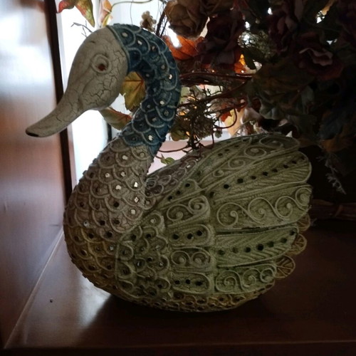 Decorative duck used, made of wood