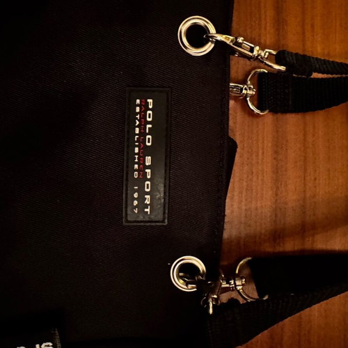 Polo Sport bag used, black handheld