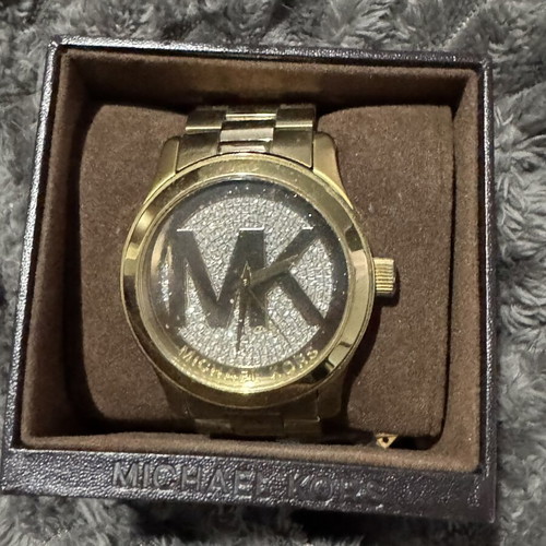 Michael Kors gold women's watch with box