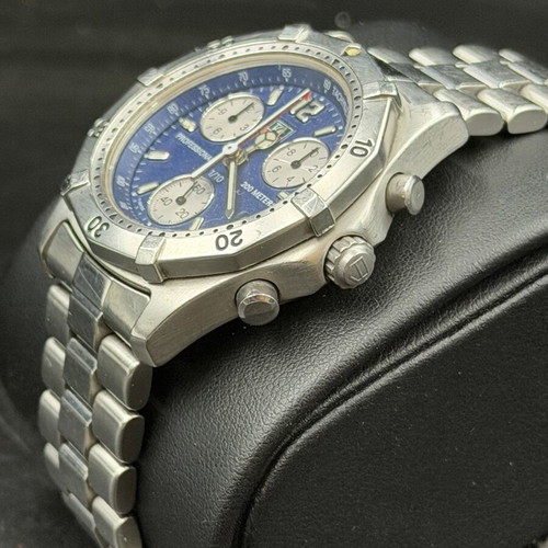 Tag Heuer Professional men's chronograph watch used, silver