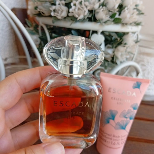 Escada Celebrate Life 30 ml Edp with 50 ml body lotion used