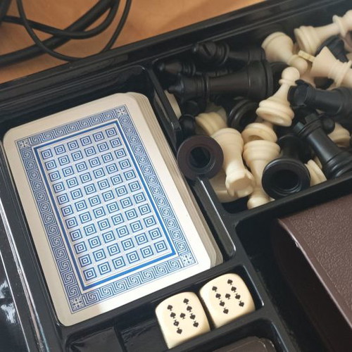 Board game used with missing playing cards