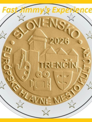 Σλοβακία 2026 επετειακό νόμισμα 2 ευρώ Trenčín UNC