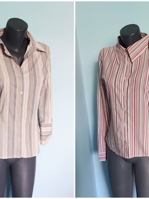 H&M vintage γυναικείες πουκάμισες σαν καινούργιες, ριγέ και καρό, μεγέθη M-L και M-XL