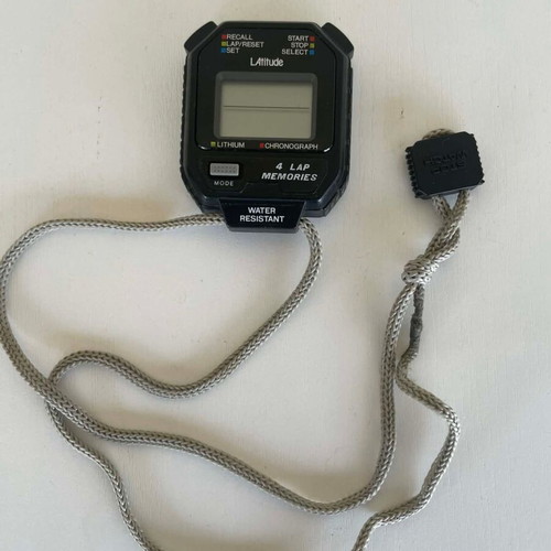 Latitude Chronograph 4 Lap Memories stopwatch used, non-working