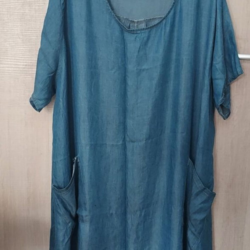 Italian plus size dress made of Tencel fabric like new