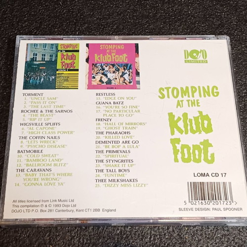 Stomping At The Klub Foot Volumes 3 & 4 CD used, Psychobilly Punk Rockabilly