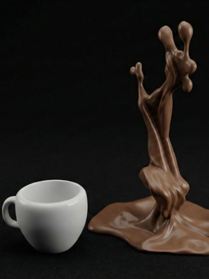 Spilled Coffee 3D Decor new