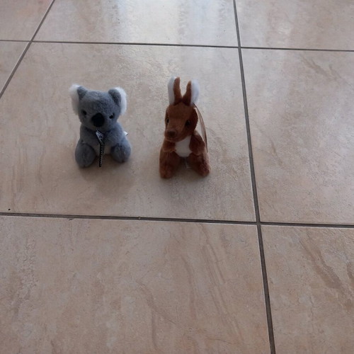 Teddy bears like new, faux leather
