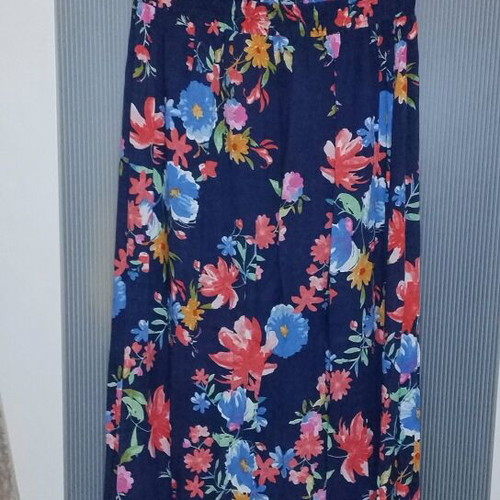Women's summer long strapless dress like new, blue