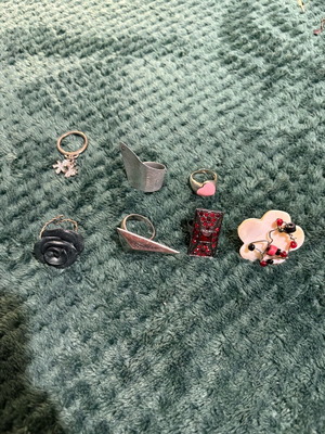 Rings like new, multicolored