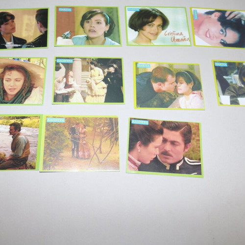 Pakita and Alondra cards from old Mexican and Argentine TV series, set of 11