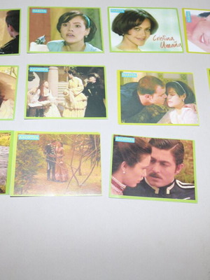 Pakita and Alondra cards from old Mexican and Argentine TV series, set of 11