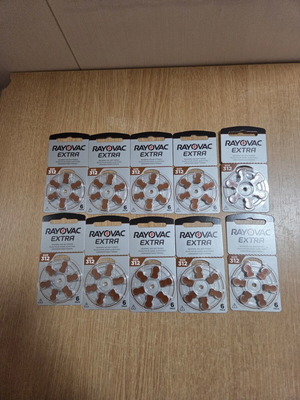 Rayovac Extra Advanced 312 ZincAir batteries pack of 60 new