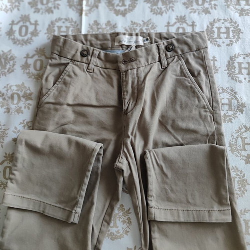 H&M boys' pants, beige, size 122-128 cm