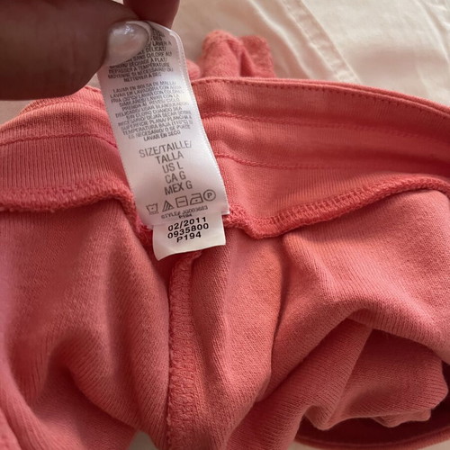 Juicy Couture coral terry shorts, size L