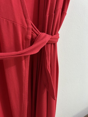 Caramella red wrap midi/maxi dress, size M/L