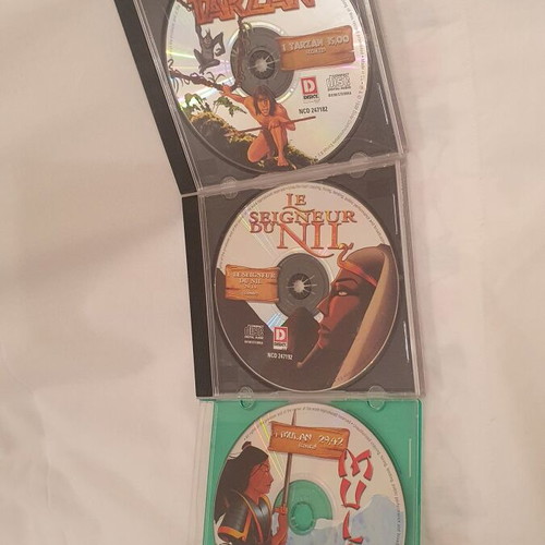 DVD used, pack of 3 French animated movies