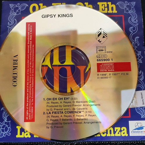 Gipsy Kings Oh Eh Oh Eh CD single used