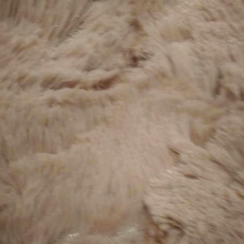 Fur tunic new, loose fit, rotten apple color, size L-2XL