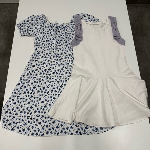Zara and Lapin House dresses used for 10-year-old girl, blue and white