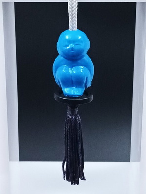 Buddha Pendant 5cm with Black Tassel New
