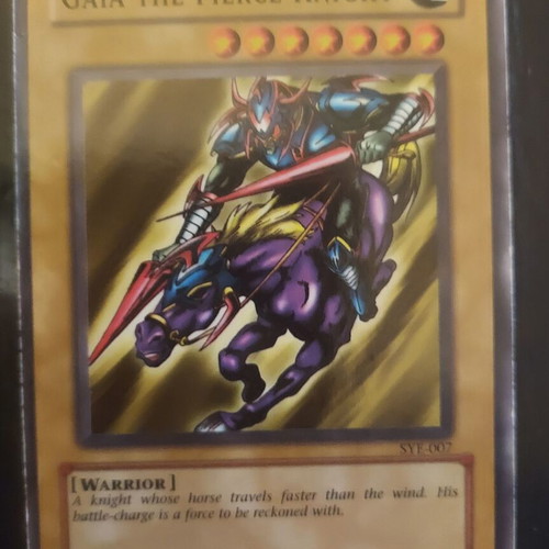 Gaia the Fierce Knight authentic Yugioh card like new