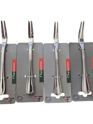 Fruit forks new, set of 12, stainless steel