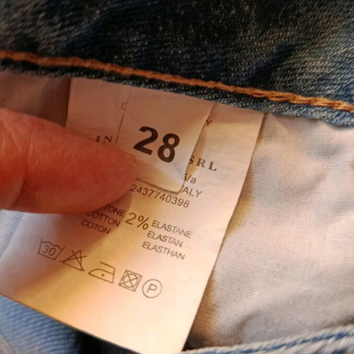 Girls' denim jeans size S blue like new