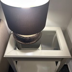 IKEA side table with glass top