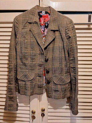 Nadine H women's jacket used, gray and beige, size S