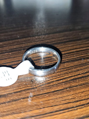 Silver ring S925 size 9 new Matteo
