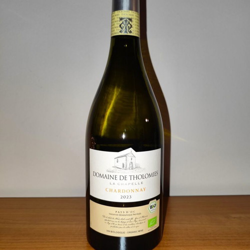 La Chapelle Chardonnay Domaine de Tholomies organic white wine 750ml