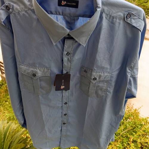 Dur men's shirt XXL navy blue 100% cotton brand new with tags