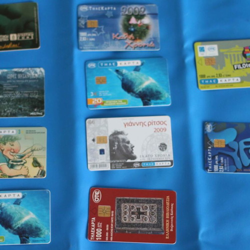 Open used phone cards, pack of 110 pieces