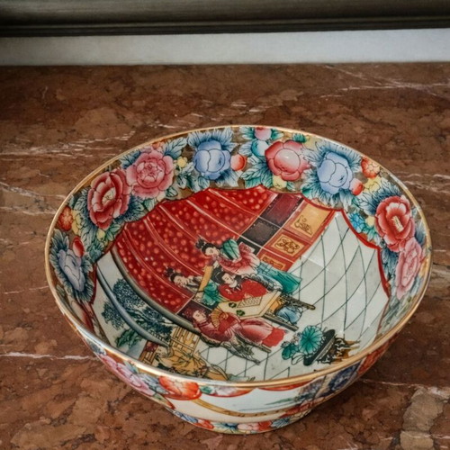 Royal Satsuma Hand Painted Porcelain Bowl Like New