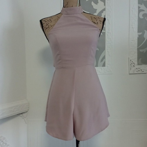 Miss Selfridge open back jumpsuit new, shorts, size XS/S