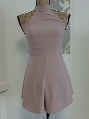 Miss Selfridge open back jumpsuit new, shorts, size XS/S