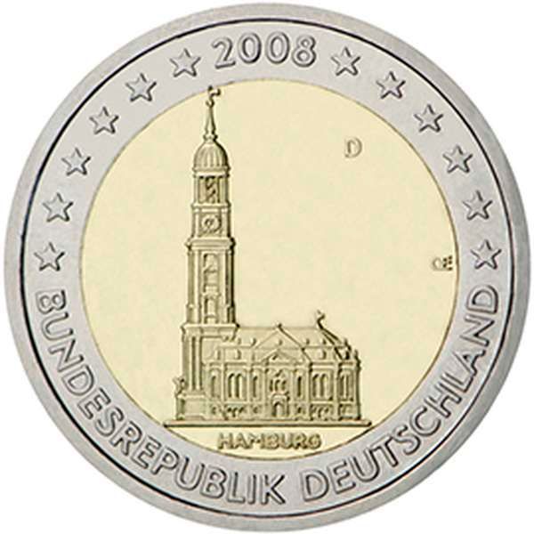 SAC Γερμανία 2 Ευρώ 2008 UNC Αμβούργο
